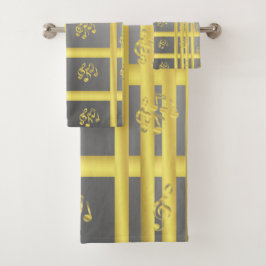 Uniek, mooi, kleurrijk, geschilderd patroon een gr bad handdoek