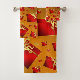 Uniek, mooi, kleurrijk, geschilderd patroon een gr bad handdoek