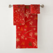 Uniek, mooi, kleurrijk, geschilderd patroon een gr bad handdoek (Insitu)