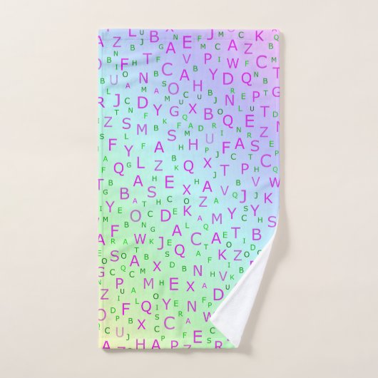 Uniek, mooi, kleurrijk, geschilderd patroon een gr bad handdoek (Handdoek)