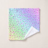 Uniek, mooi, kleurrijk, geschilderd patroon een gr bad handdoek (Wasdoekje)