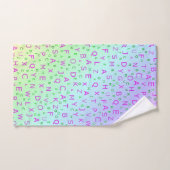 Uniek, mooi, kleurrijk, geschilderd patroon een gr bad handdoek (Handdoek)