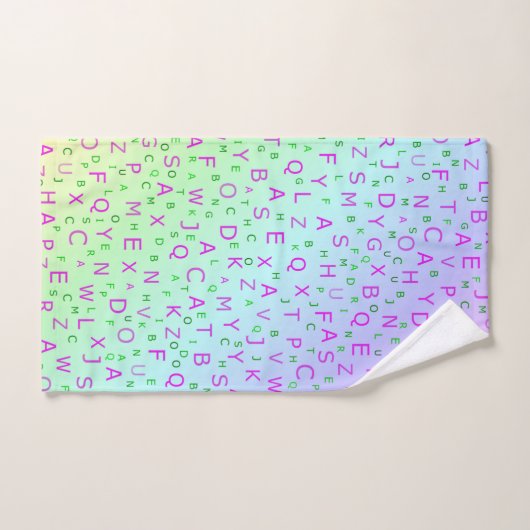 Uniek, mooi, kleurrijk, geschilderd patroon een gr bad handdoek (Handdoek)