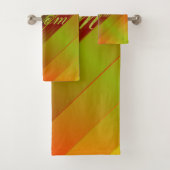 Uniek, mooi, kleurrijk, geschilderd patroon een gr bad handdoek (Insitu)