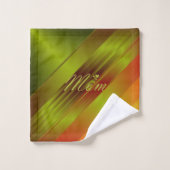 Uniek, mooi, kleurrijk, geschilderd patroon een gr bad handdoek (Wasdoekje)