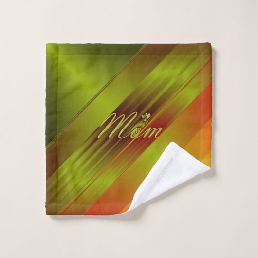 Uniek, mooi, kleurrijk, geschilderd patroon een gr bad handdoek (Wasdoekje)