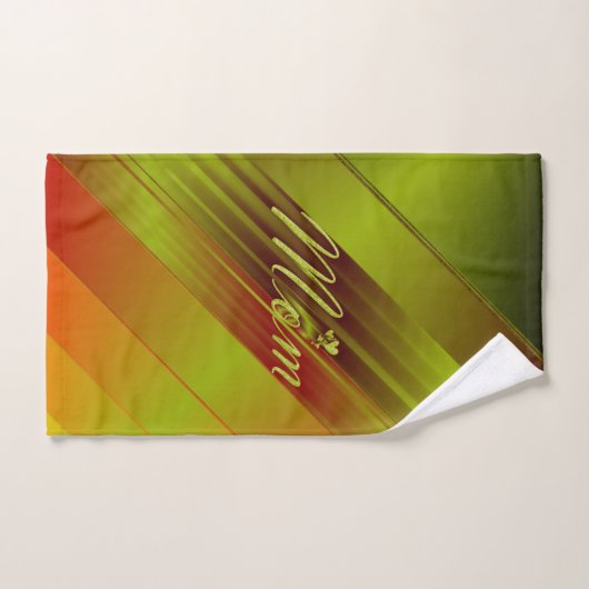 Uniek, mooi, kleurrijk, geschilderd patroon een gr bad handdoek (Handdoek)