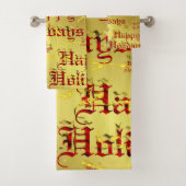 Uniek, mooi, kleurrijk, geschilderd patroon een gr bad handdoek (Insitu)