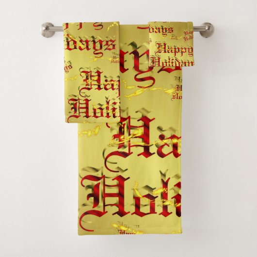 Uniek, mooi, kleurrijk, geschilderd patroon een gr bad handdoek (Insitu)