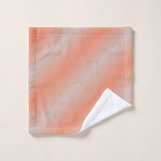 Uniek, mooi, kleurrijk, geschilderd patroon een gr bad handdoek (Wasdoekje)