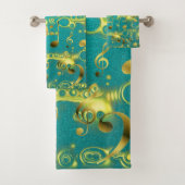 Uniek, mooi, kleurrijk, geschilderd patroon een gr bad handdoek (Insitu)