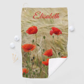 Uniek, mooi, kleurrijk, geschilderd patroon een gr golfhanddoek (Insitu)