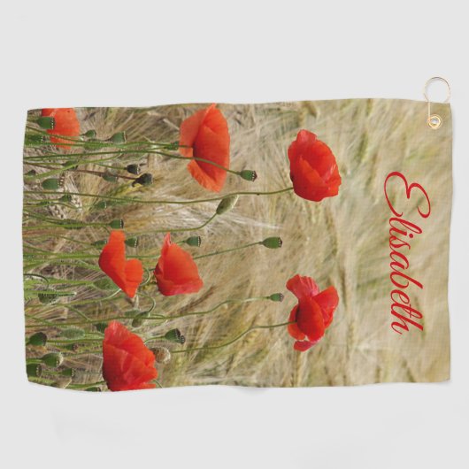 Uniek, mooi, kleurrijk, geschilderd patroon een gr golfhanddoek (Horizontaal)