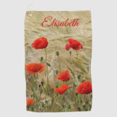 Uniek, mooi, kleurrijk, geschilderd patroon een gr golfhanddoek (Voorkant)