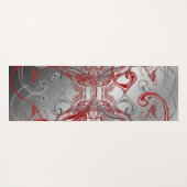 Uniek, mooi, kleurrijk, geschilderd patroon een gr yogamat (Achterkant (horizontaal))