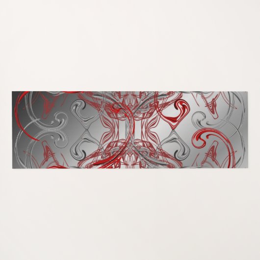 Uniek, mooi, kleurrijk, geschilderd patroon een gr yogamat (Achterkant (horizontaal))