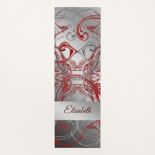 Uniek, mooi, kleurrijk, geschilderd patroon een gr yogamat (Voorkant)