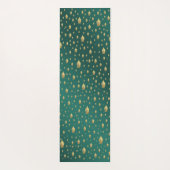 Uniek, mooi, kleurrijk, geschilderd patroon een gr yogamat (Achterkant)