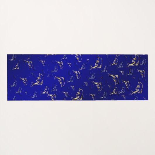 Uniek, mooi, kleurrijk, geschilderd patroon een gr yogamat (Achterkant (horizontaal))