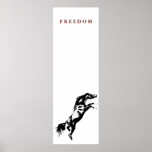 Uniek Motivatie Freedom Horse Poster