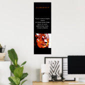 Uniek Motivatie Leiderschap Pop Art Lion Poster (Thuiskantoor)