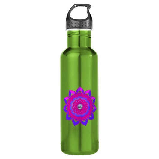 Uniek mystisch ontwerp waterfles  (Voorkant)