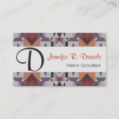 Uniek Native American Tribal Art Patroon Visitekaartje (Voorkant)