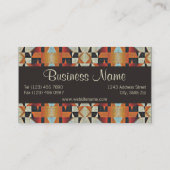 Uniek Native American Tribal Art Patroon Visitekaartje (Achterkant)