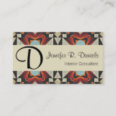 Uniek Native American Tribal Art Patroon Visitekaartje (Voorkant)