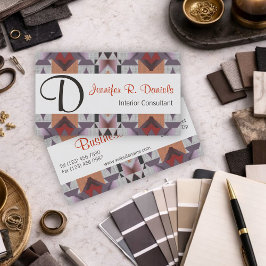 Uniek Native American Tribal Art Patroon Visitekaartje