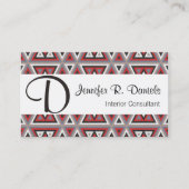 Uniek Native American Tribal Art Patroon Visitekaartje (Voorkant)