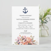 Uniek Nautical Theme Beach repetitie diner Kaart (Staand voorkant)