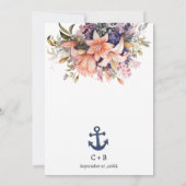 Uniek Nautical Theme Beach repetitie diner Kaart (Achterkant)