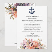 Uniek Nautical Theme Beach repetitie diner Kaart (Voorkant / Achterkant)