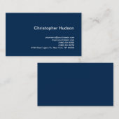 Uniek Night Blue Background Stylish Visitekaartje (Voorkant / Achterkant)