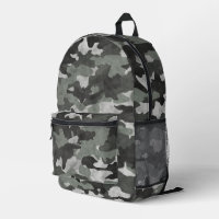 Uniek Noodlijdend Zwart en Grijs Camo Patroon
