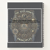 Uniek Notitieboek met Hermetic Principles Print (Achterkant)