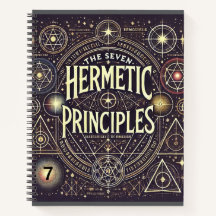 Uniek Notitieboek met Hermetic Principles Print