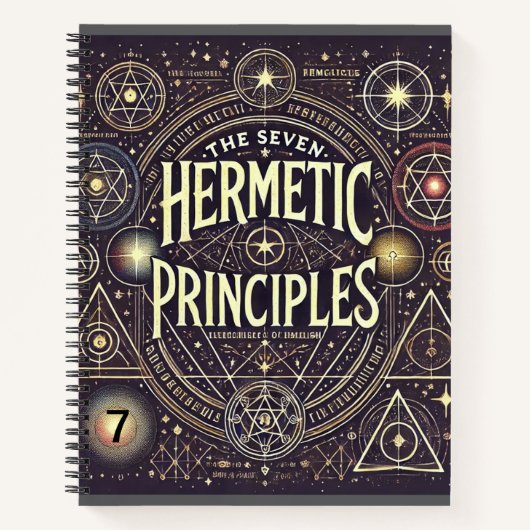 Uniek Notitieboek met Hermetic Principles Print (Voorkant)