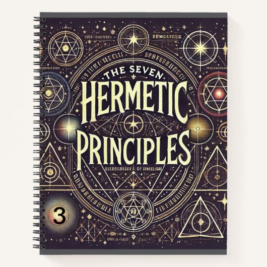 Uniek Notitieboek met Hermetic Principles Print (Voorkant)