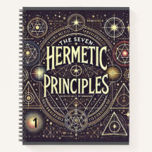Uniek Notitieboek met Hermetic Principles Print