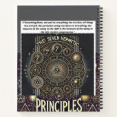 Uniek Notitieboek met Hermetic Principles Print (Achterkant)