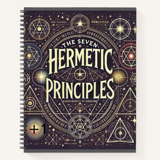 Uniek Notitieboek met Hermetic Principles Print (Voorkant)