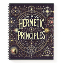 Uniek Notitieboek met Hermetic Principles Print