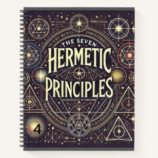 Uniek Notitieboek met Hermetic Principles Print