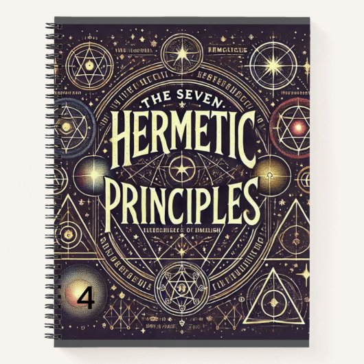 Uniek Notitieboek met Hermetic Principles Print (Voorkant)