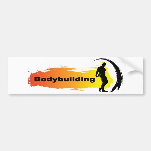 Uniek odybuilding bumpersticker (Voorkant)