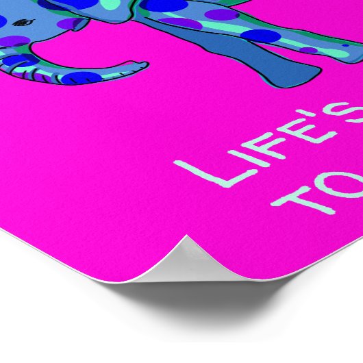 Uniek olifant Poster (Hoek)