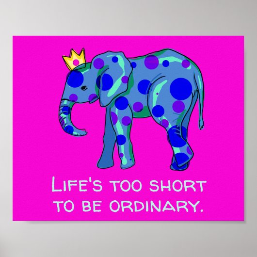 Uniek olifant Poster (Voorkant)