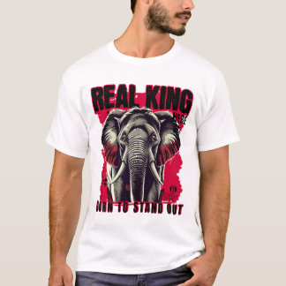 Uniek olifantmotiverend en inspirerend ontwerp t-shirt